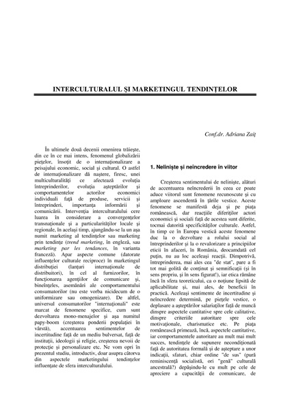 Volumul II, Management Intercultural
