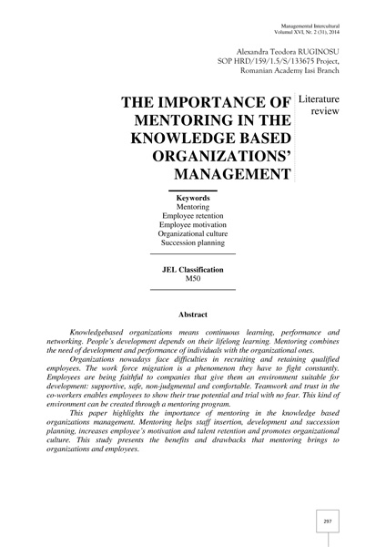 Volumul XVI, Management Intercultural