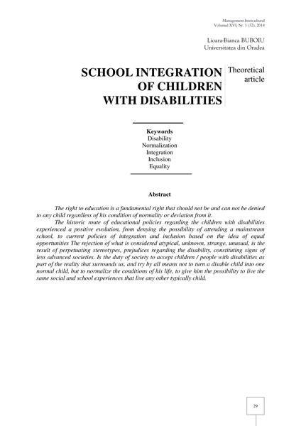 Volumul XVI, Management Intercultural