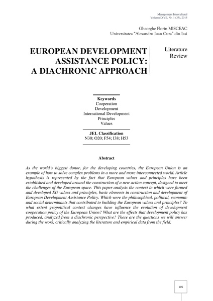 Volumul XVII, Management Intercultural