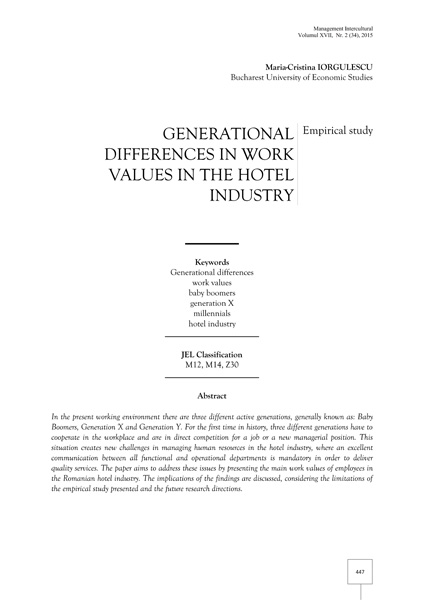 Volumul XVII, Management Intercultural