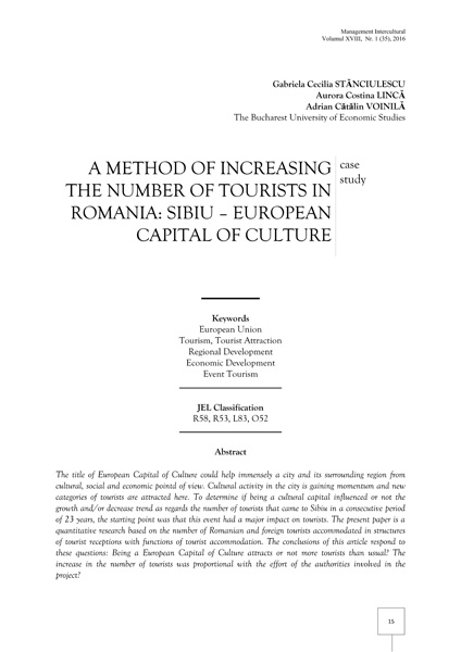 Volumul XVIII, Management Intercultural