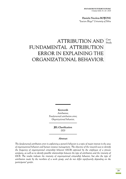 Volumul XXII, Management Intercultural