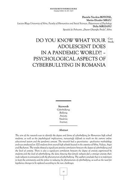 Volumul XXIII, Management Intercultural