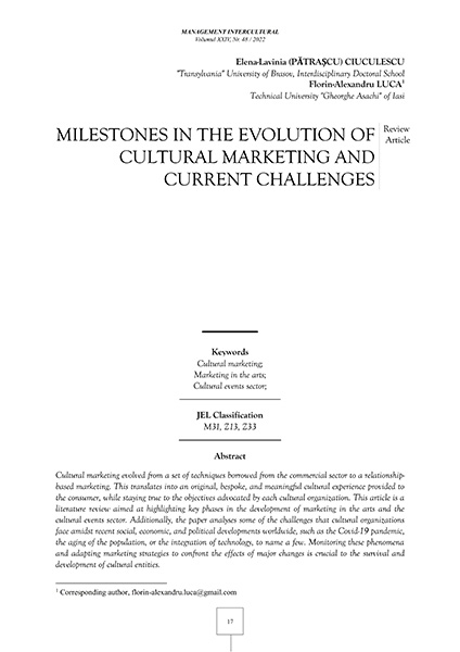 Volumul XXIV, Management Intercultural