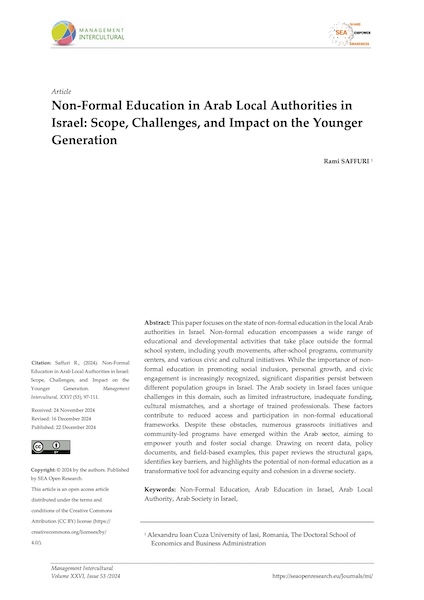 Volumul XXVI, Management Intercultural