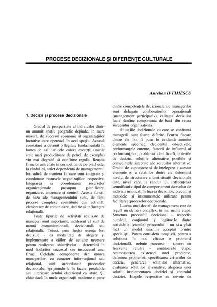 Volumul III, Management Intercultural